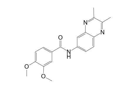 Benzamide, N-(2,3-dimethyl-6-quinoxalinyl)-3,4-dimethoxy-