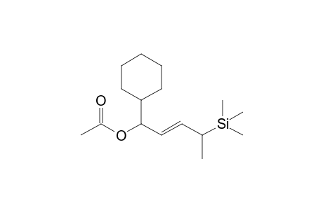 (2E)-1-Cyclohexyl-4-trimethylsilylpent-2-enyl acetate