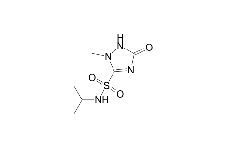 2-Methyl-5-oxidanylidene-N-propan-2-yl-1H-1,2,4-triazole-3-sulfonamide