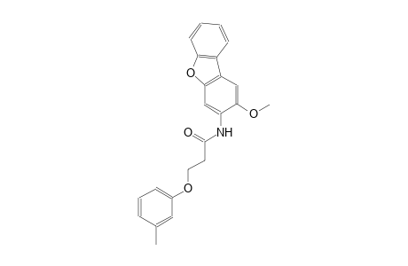 N-(2-methoxydibenzo[b,d]furan-3-yl)-3-(3-methylphenoxy)propanamide