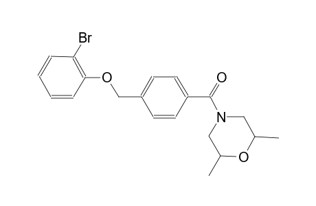 2-bromophenyl 4-[(2,6-dimethyl-4-morpholinyl)carbonyl]benzyl ether