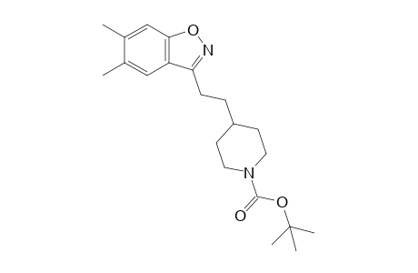 4-[2-(5,6-dimethyl-1,2-benzoxazol-3-yl)ethyl]-1-piperidinecarboxylic acid tert-butyl ester
