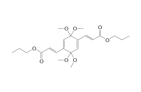 3,3,6,6-Tetramethoxy-1,4-bis[2'-(propoxycarbonyl)ethenyl]cyclohexa-1,4-diene
