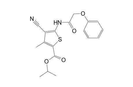 isopropyl 4-cyano-3-methyl-5-[(phenoxyacetyl)amino]-2-thiophenecarboxylate