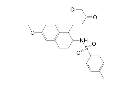 Benzenesulfonamide, N-[1-(4-chloro-3-oxobutyl)-1,2,3,4-tetrahydro-6-methoxy-2-naphthalenyl]-4-methyl-