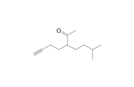 3-(3-Methylbutyl)-6-heptyn-2-one