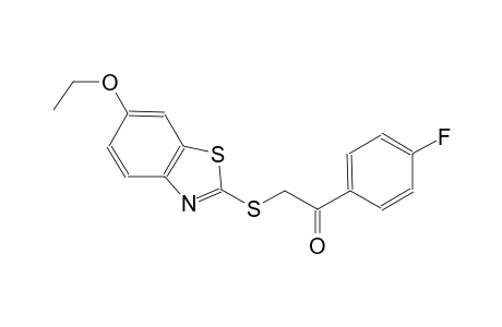 2-[(6-ethoxy-1,3-benzothiazol-2-yl)sulfanyl]-1-(4-fluorophenyl)ethanone