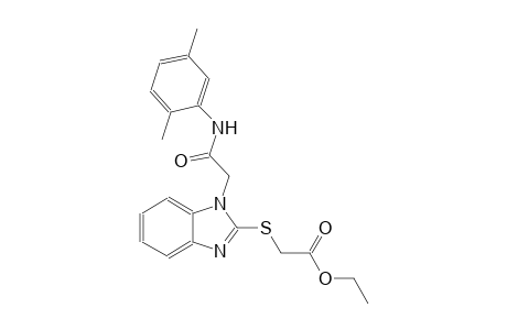 ethyl ({1-[2-(2,5-dimethylanilino)-2-oxoethyl]-1H-benzimidazol-2-yl}sulfanyl)acetate