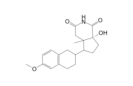 (7aR)-7a-hydroxy-5-(6-methoxy-1,2,3,4-tetrahydro-2-naphthalenyl)-4a-methylhexahydro-1H-cyclopenta[c]pyridine-1,3(2H)-dione