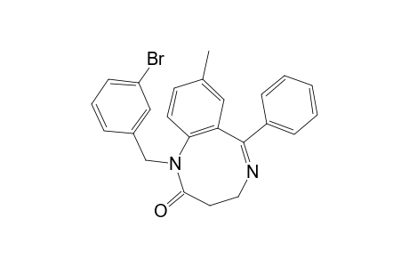 1-(3-Bromobenzyl)-8-methyl-6-phenyl-3,4-dihydro-1,5-benzodiazocin-2(1H)-one