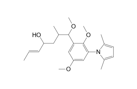 Benzenebutanol, 3-(2,5-dimethyl-1H-pyrrol-1-yl)-.delta.,2,5-trimethoxy-.gamma.-methyl-.alpha.-1-propenyl-, [.alpha.S-[.alpha.R*(E),.gamma.R*,.delta.S*]]-