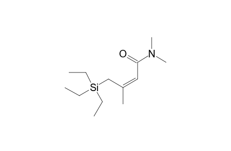 (Z)-3,N,N-Trimethyl-4-(triethylsilyl)-2-butenamide