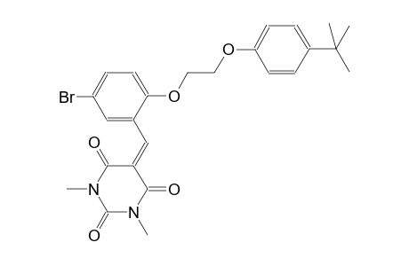 2,4,6(1H,3H,5H)-pyrimidinetrione, 5-[[5-bromo-2-[2-[4-(1,1-dimethylethyl)phenoxy]ethoxy]phenyl]methylene]-1,3-dimethyl-