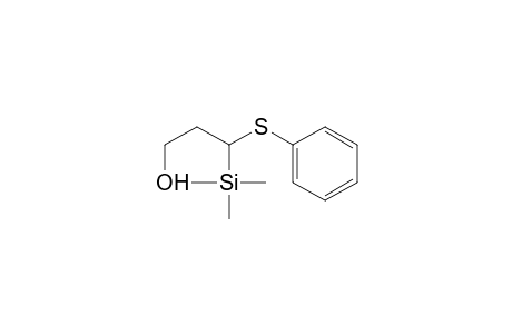 1-Propanol, 3-(phenylthio)-3-(trimethylsilyl)-