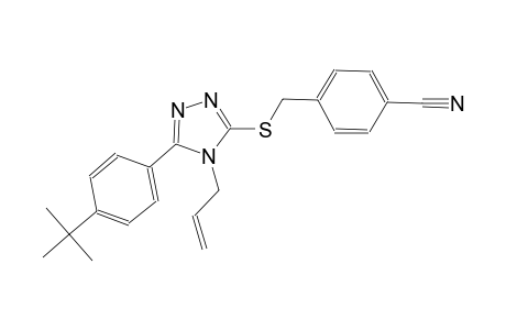 4-({[4-allyl-5-(4-tert-butylphenyl)-4H-1,2,4-triazol-3-yl]sulfanyl}methyl)benzonitrile