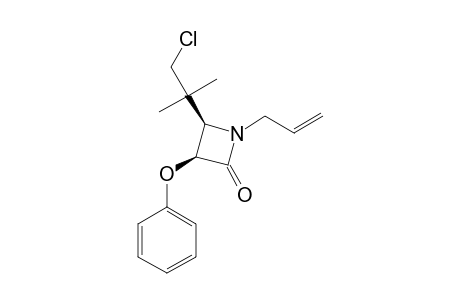 CIS-1-ALLYL-4-[(2-CHLORO-1,1-DIMETHYL)-ETHYL]-3-PHENYLOXY-AZETIDIN-2-ONE