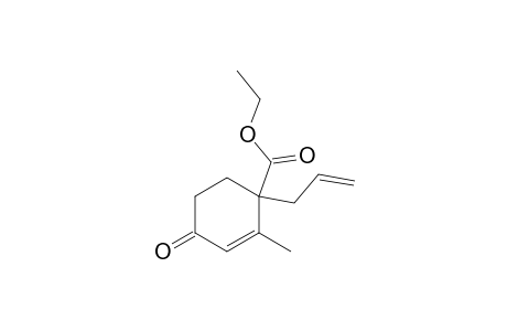 2-Cyclohexene-1-carboxylic acid, 2-methyl-4-oxo-1-(2-propenyl)-, ethyl ester