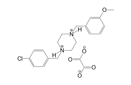 1-(4-chlorobenzyl)-4-(3-methoxybenzyl)piperazinediium oxalate