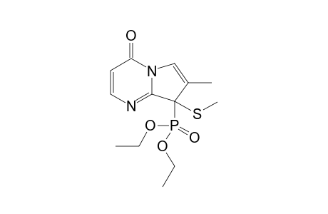 Diethyl [7-methyl-8-(methylthio)-4-oxo-4,8-dihydropyrrolo[1,2-a]pyrimidin-8-yl]phosphonate