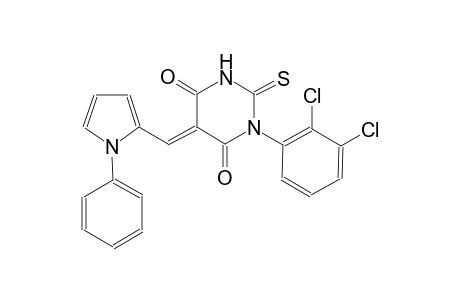 (5E)-1-(2,3-dichlorophenyl)-5-[(1-phenyl-1H-pyrrol-2-yl)methylene]-2-thioxodihydro-4,6(1H,5H)-pyrimidinedione