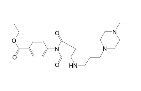 4-[3-[3-(4-ethyl-1-piperazinyl)propylamino]-2,5-dioxo-1-pyrrolidinyl]benzoic acid ethyl ester