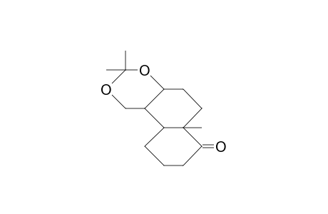 (4AR, 5S,6S,8aR)-3,4,4a,5,6,7,8,8a-octahydro-6-hydroxy-5-hydroxymethyl-8a-methyl-1(2H)-naphthalenone acetonide