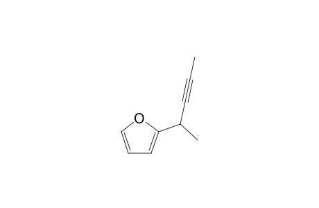 2-(1-Methyl-2-butynyl)furan