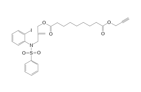 Nonane-1,9-dioic acid 1-propargylic ester 9-[3-(N-(2-iodophenyl)-N-phenylsulfonylamido)-2-methylenepropyl ester