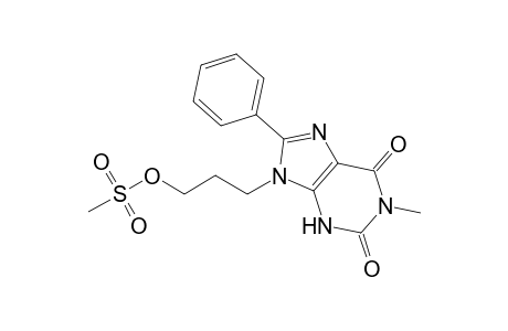 3-(1-Methyl-2,6-dioxo-8-phenyl-3H-purin-9-yl)propyl methanesulfonate