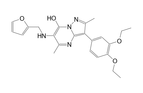 pyrazolo[1,5-a]pyrimidin-7-ol, 3-(3,4-diethoxyphenyl)-6-[(2-furanylmethyl)amino]-2,5-dimethyl-
