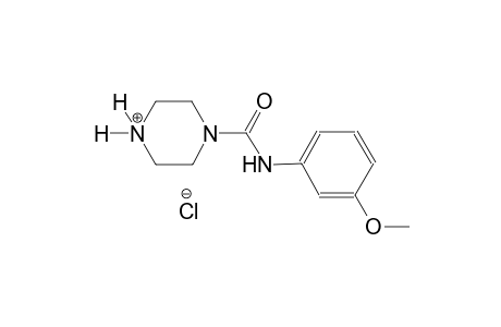 piperazinium, 1-[[(3-methoxyphenyl)amino]carbonyl]-, chloride