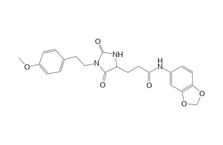 4-imidazolidinepropanamide, N-(1,3-benzodioxol-5-yl)-1-[2-(4-methoxyphenyl)ethyl]-2,5-dioxo-, (4S)-