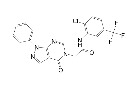 N-[2-chloro-5-(trifluoromethyl)phenyl]-2-(4-oxo-1-phenyl-1,4-dihydro-5H-pyrazolo[3,4-d]pyrimidin-5-yl)acetamide