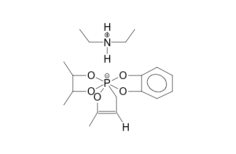 DIETHYLAMMONIUM 2-(2,3-BUTYLENEDIOXY)-2-(ORTHO-PHENYLENEDIOXY)-5-METHYL-1,2-OXAPHOSPHOL-4-ENE-2-OATE