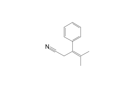 4-Methyl-3-phenyl-3-pentenenitrile