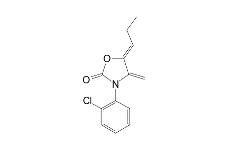 (5Z)-N-(2-CHLOROPHENYL)-4-METHYLENE-5-PROPYLIDENE-2-OXAZOLIDINONE