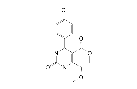 4-(4-Chloro-phenyl)-6-methoxymethyl-2-oxo-1,2,3,4-tetrahydro-pyrimidine-5-carboxylic acid, methyl ester