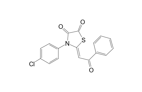 4,5-Thiazolidinedione, 3-(4-chlorophenyl)-2-(2-oxo-2-phenylethylidene)-