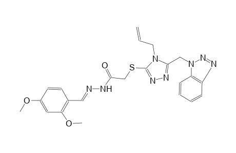 2-{[4-allyl-5-(1H-1,2,3-benzotriazol-1-ylmethyl)-4H-1,2,4-triazol-3-yl]sulfanyl}-N'-[(E)-(2,4-dimethoxyphenyl)methylidene]acetohydrazide