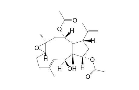10.alpha.,14.alpha.-Diacetoxy-7,8-epoxydolabella-3(E),18-dien-2.alpha.-ol