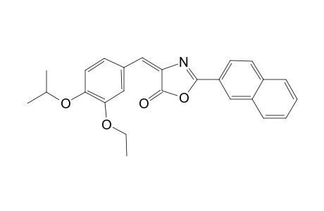 (4E)-4-(3-ethoxy-4-isopropoxybenzylidene)-2-(2-naphthyl)-1,3-oxazol-5(4H)-one