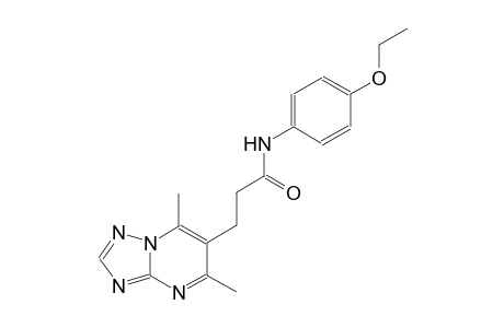 [1,2,4]triazolo[1,5-a]pyrimidine-6-propanamide, N-(4-ethoxyphenyl)-5,7-dimethyl-