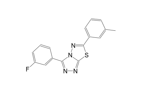 [1,2,4]triazolo[3,4-b][1,3,4]thiadiazole, 3-(3-fluorophenyl)-6-(3-methylphenyl)-