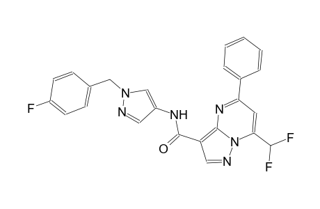 7-(difluoromethyl)-N-[1-(4-fluorobenzyl)-1H-pyrazol-4-yl]-5-phenylpyrazolo[1,5-a]pyrimidine-3-carboxamide