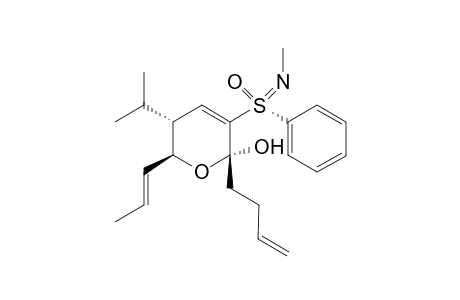 (2R,5R,6S,E)-2-(But-3-enyl)-5-isopropyl-3-[(S)-N-methyl-S-phenyl-sulfonimidoyl)]-6-(prop-1-enyl)-5,6-dihydro-2H-pyran-2-ol