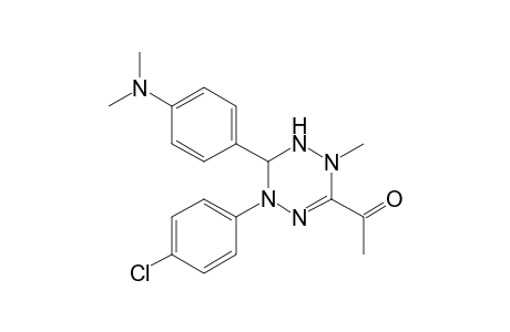Ethanone, 1-[1,2,5,6-tetrahydro-5-(4-chlorophenyl)-6-(4-dimethylaminophenyl)-2-methyl-1,2,4,5-tetrazin-3-yl]-