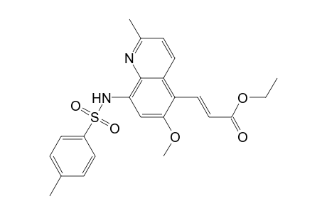 Ethyl trans-3-[6-methoxy-2-methyl-8-(p-tolylsulfonylamino)-5-quinolyl]acrylate
