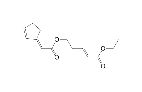 (E)-5-[(2E)-2-(1-cyclopent-2-enylidene)-1-oxoethoxy]-2-pentenoic acid ethyl ester