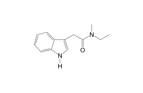 N-Ethyl-N-methyl-2-(indol-3-yl)acetamide