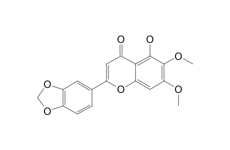 5-HYDROXY-3',4'-METHYLENEDIOXY-6,7-DIMETHOXYFLAVONE